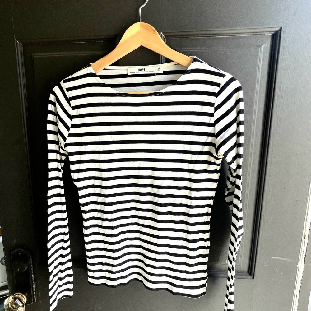 Hope Striped Baselayer Top, Size 36